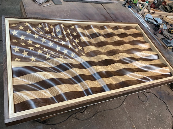 The "Amber Waves of Grain" American Flag