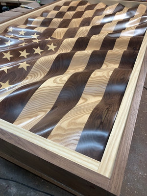 The "Amber Waves of Grain" American Flag
