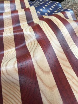 Unframed Old Glory "Waves of Grain" American Flag