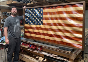 Old Glory "Waves of Grain" American Flag