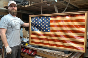 Old Glory "Waves of Grain" American Flag